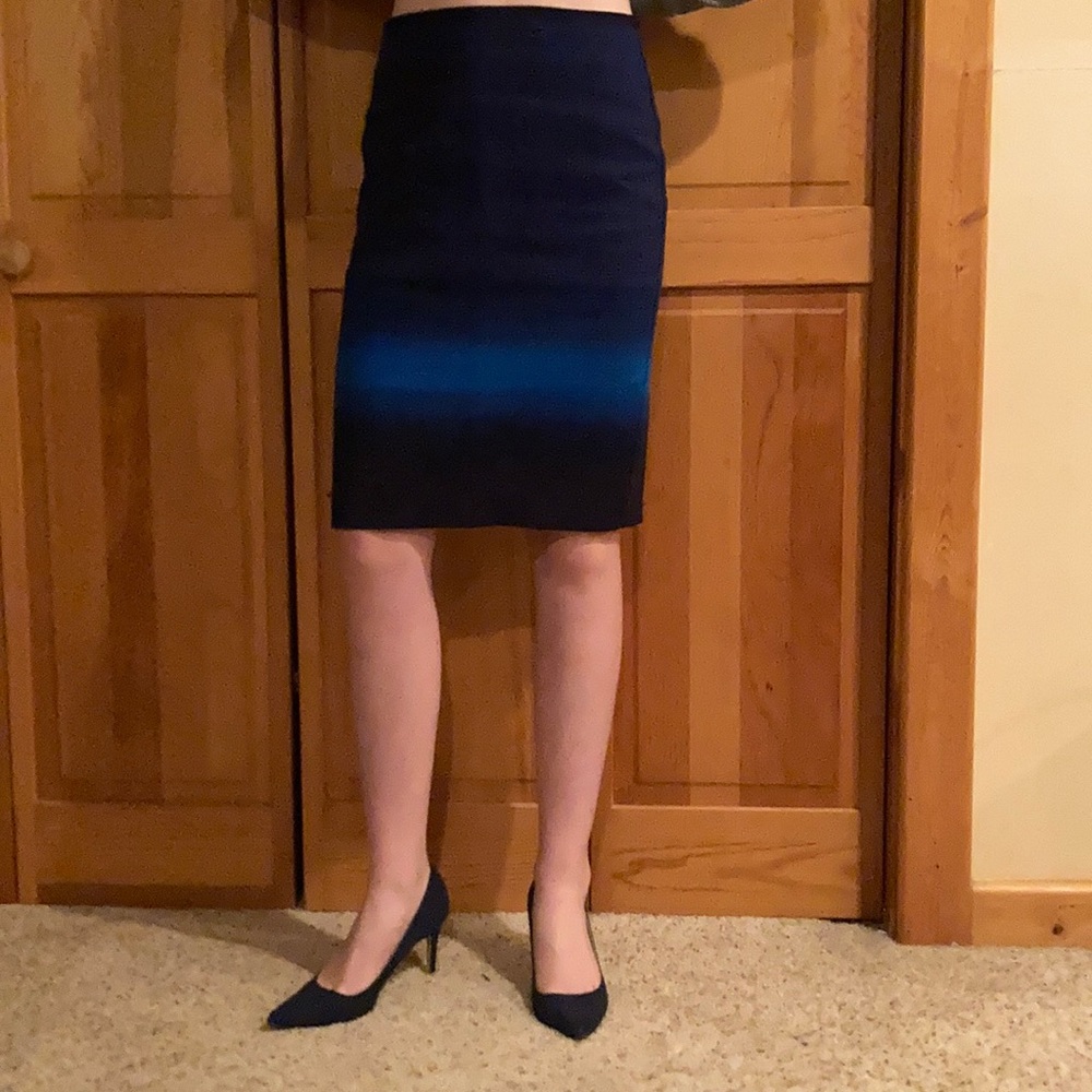 Blue ombré skirt